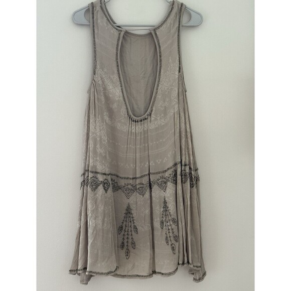 $168 Free People Delilah Mini Dress Size Small Z206-8 bohochic hippie lagenlook - Picture 4 of 7